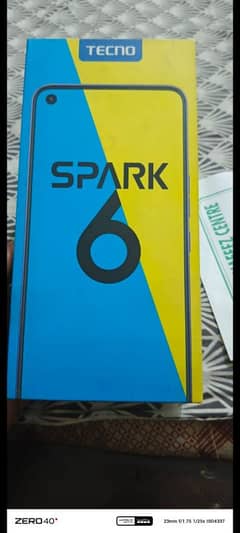 Tecno Spark6  4GB Ram&64GB Memry Allokay official PTA Aproved Box Chgr