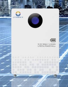 Lvtopsun 51.2v100ah(48v) Touch Screen Lithium Battery