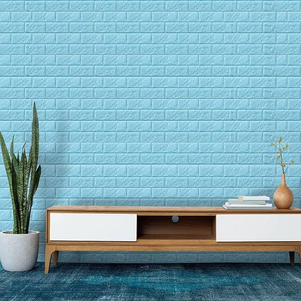 1 Pc 2mm 3d Wall Panels-peel And Stick Foam-3d Brick Wallpaper-sel 0