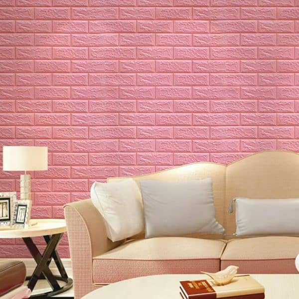 1 Pc 2mm 3d Wall Panels-peel And Stick Foam-3d Brick Wallpaper-sel 1
