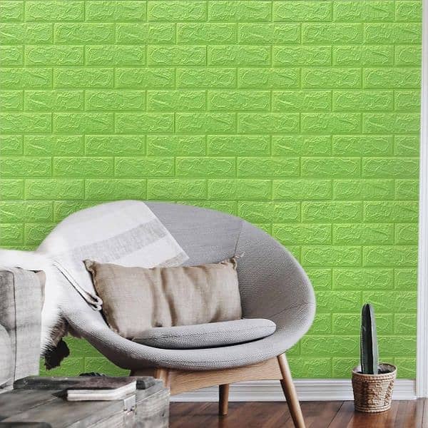 1 Pc 2mm 3d Wall Panels-peel And Stick Foam-3d Brick Wallpaper-sel 3
