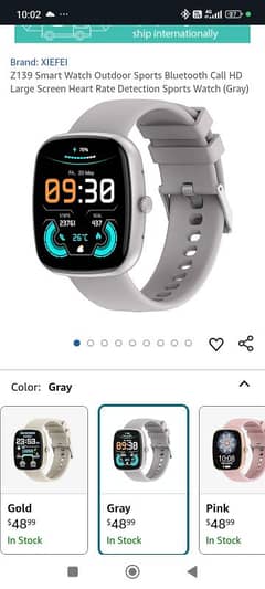 Xiefi Original UK Z139 smart watch Amazon