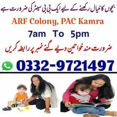 bachon ki care k liye female babysitter ki zarurat hy  12/7