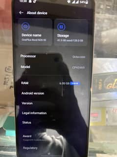 OnePlus Nord N20 SE 6GB Ram  128GB Rom pta approved