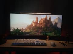 Samsung Curved Ultrawide gaming monitor with arm