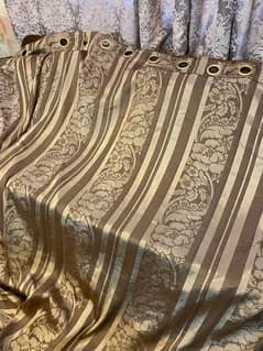 Beautifully stitched Silk Brown Curtains