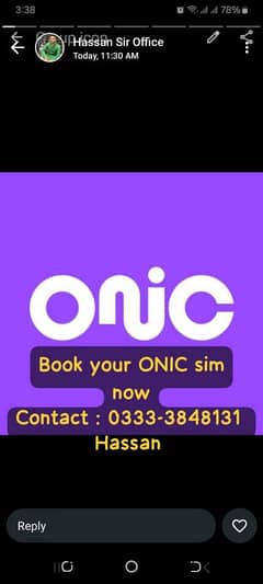 ONIC SIM FREE