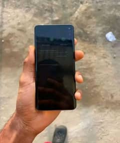 s10 plus 8+8gb 128 gb pannel main righ corner dot ha or ik line ha