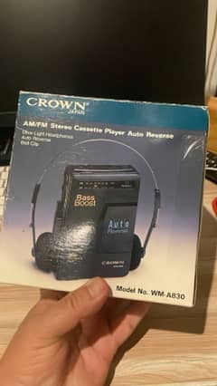 Crown and Matsui Cassette Walkman