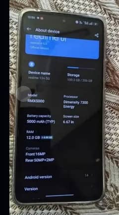 Realme 13+ 5G PTA Approved