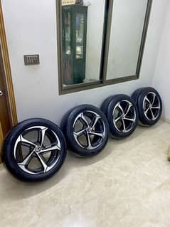 Brand new Yokohama Tyre N Alloy rims light white 17 inches