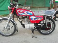 Honda 125cc 2022 red couler all Punjab numbar