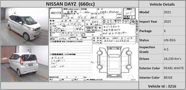 Nissan Dayz 2021 X-360 Camera