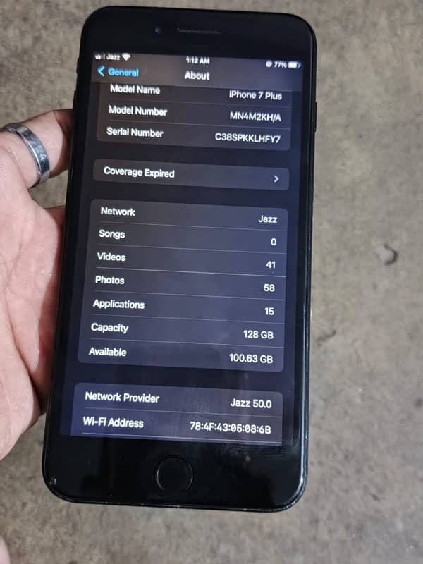 iphone 7plus pta 6