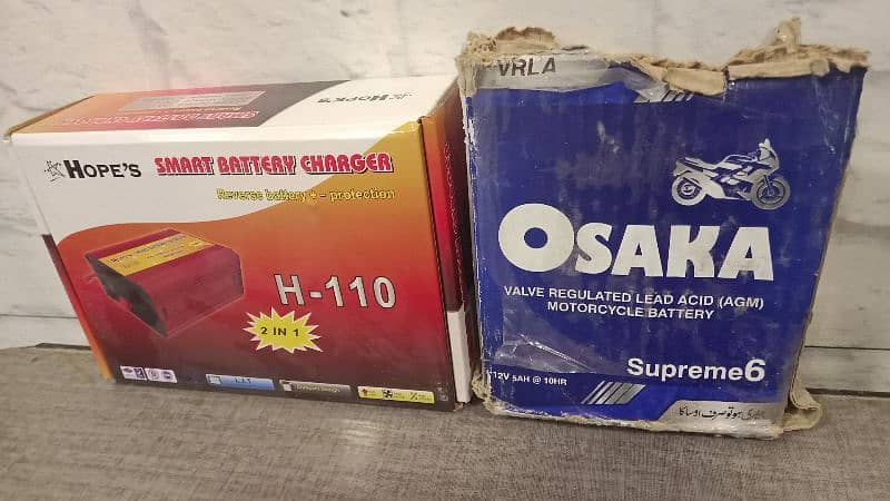 12v osaka battery+charger 1