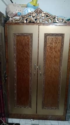 double door wooden almari