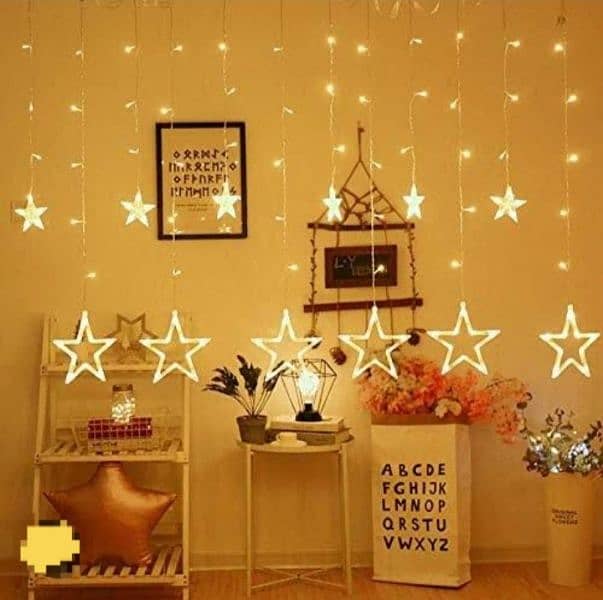 LED Moon And Star String Curtain lights available 0