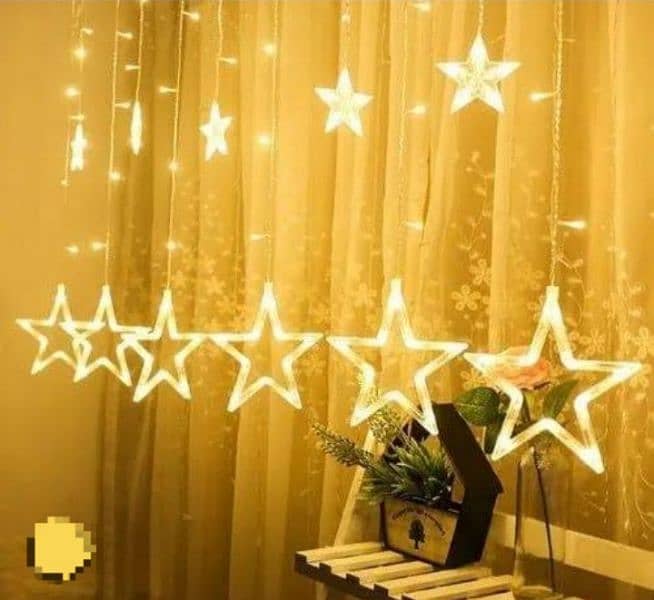 LED Moon And Star String Curtain lights available 1