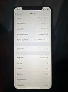 iphone x 64 gb non pta sim working