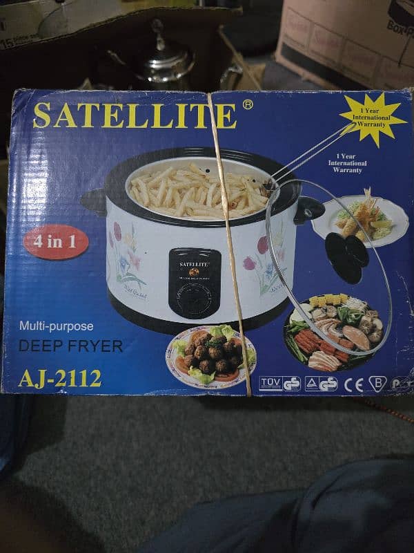 Steamer, Cooker, Deep Fryer & Air Fryer Multipurpose  4 in 1 1