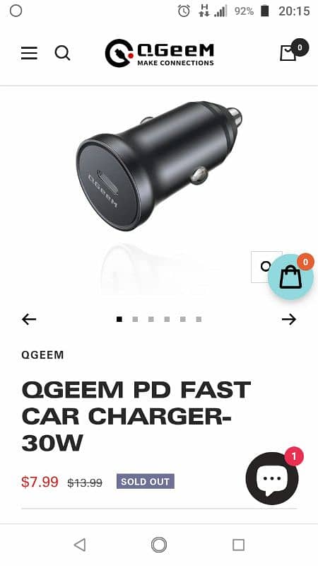 Qgeem PD 30w car charger 2