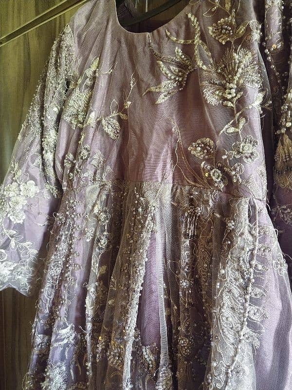 maxi frock with net dupatta 3