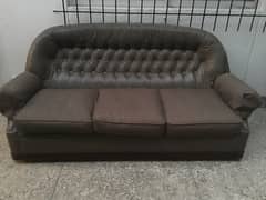 Used leather 5 seater sofa