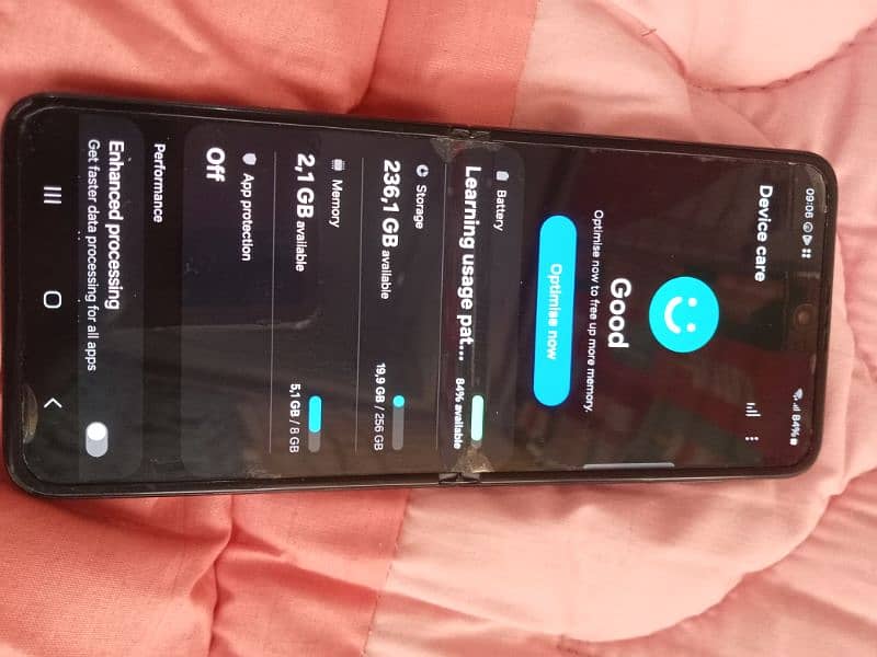 Exchange Z Flip 5G 256GB no dot spot crack line 16