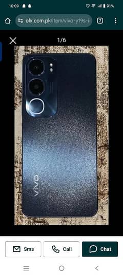 Vivo y19s 6/128 zero sectrch full fresh