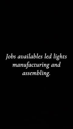 Jobs available at a factory