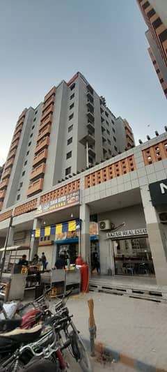 Book A Prime Location Flat Of 650 Square Feet In Grey Noor Tower & Shopping Mall Karachi