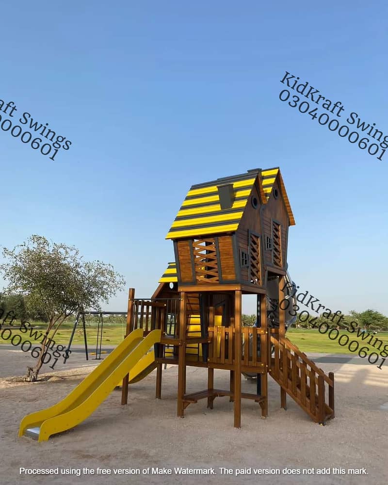 kids Slide/Swings/Kids rides/jhula/Spring rider/jungle gym/gazebo/bar 1