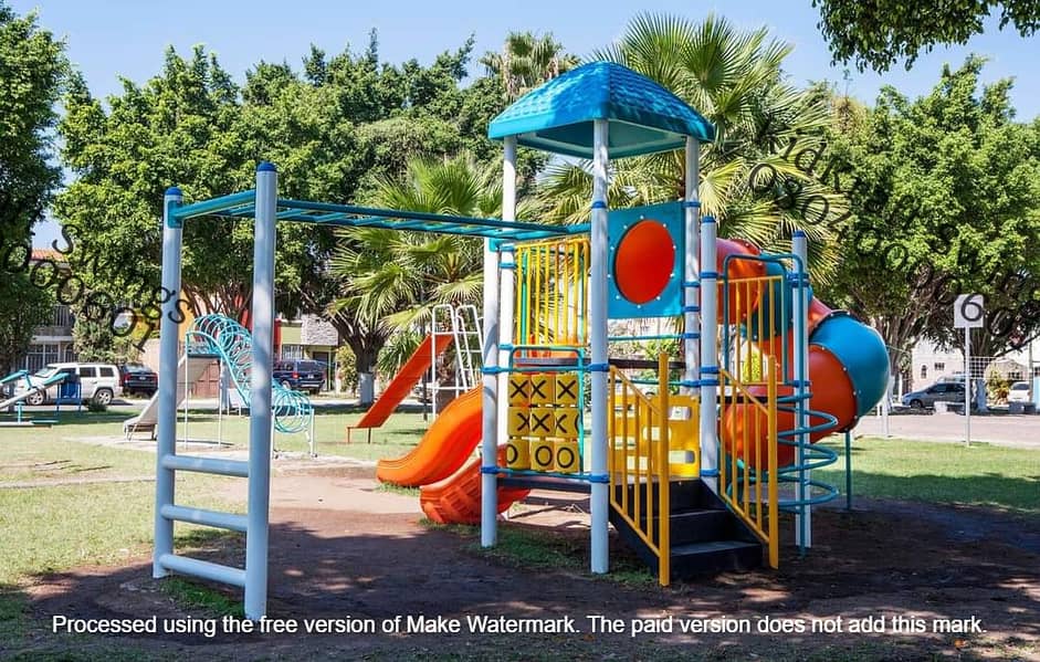 kids Slide/Swings/Kids rides/jhula/Spring rider/jungle gym/gazebo/bar 3
