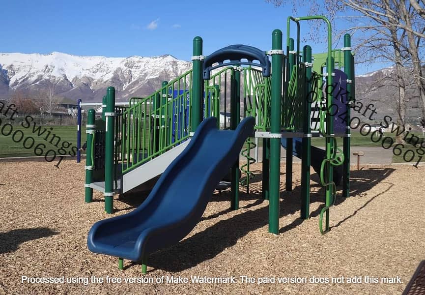 kids Slide/Swings/Kids rides/jhula/Spring rider/jungle gym/gazebo/bar 8