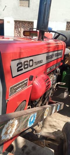 This is a Massey Ferguson 260 Turbo tractor.