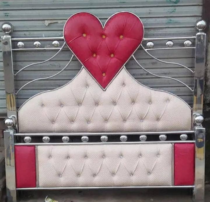 Iron bed - Iron Bed Dressing Side Table - Double bed - Bed Furniture 15