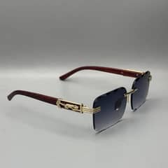 50%/off black and gold glasses men