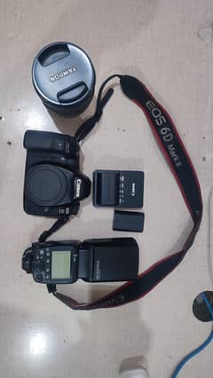 Canon 6d mark ii with Tamron and Shany Flash