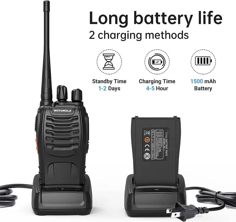 New Motorola MT-918 Dual Band Walkie Talkies, 2km Range wirless Radio 0