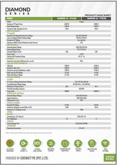 Solar Hybrid Inverter 4.5 & 6.5 (KW) 5G ON/OFF/MKS/KS PV6500 Diamond