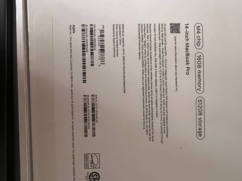 latest MacBook Pro M4 model Jan 2025 2