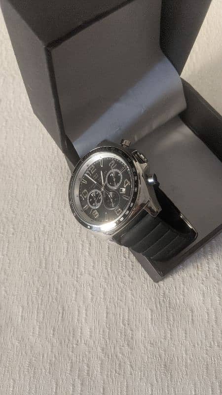 luxury brand mens black watch 4