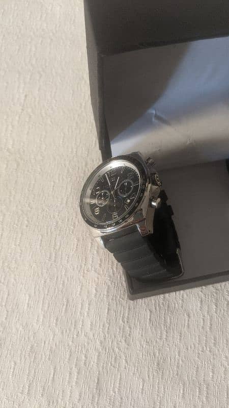 luxury brand mens black watch 5