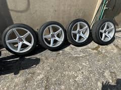 vossan cv3 alloy rims with tyers