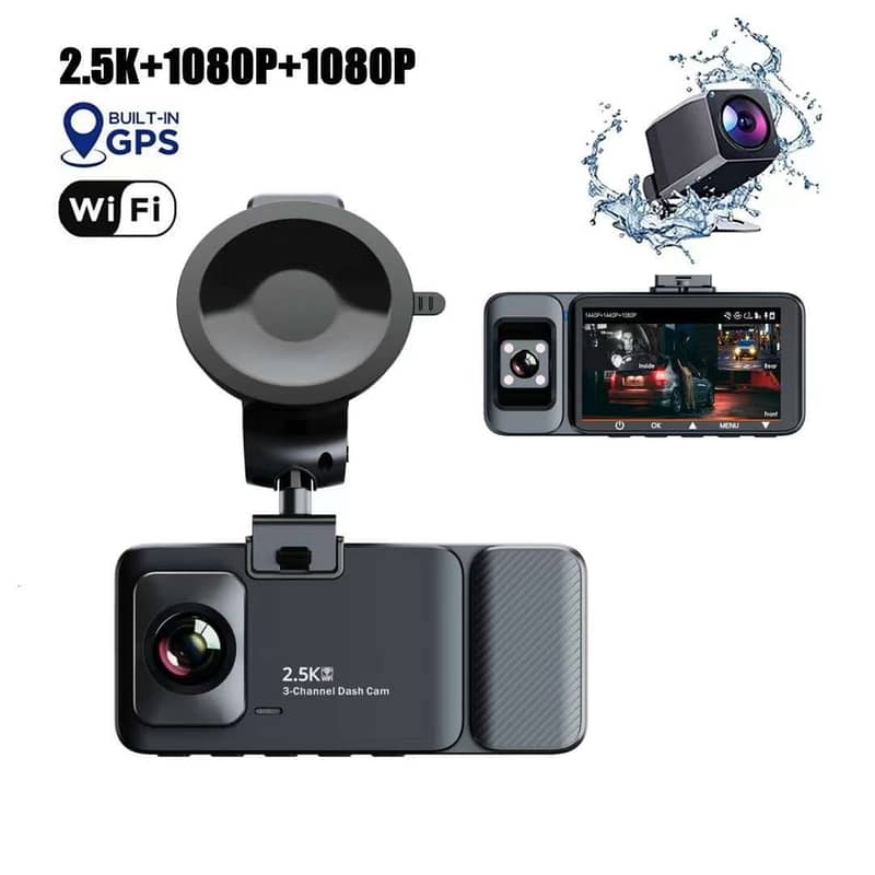 Car Accessories Car DVR Mirror Duell Camera  WDR Dash Cam 8