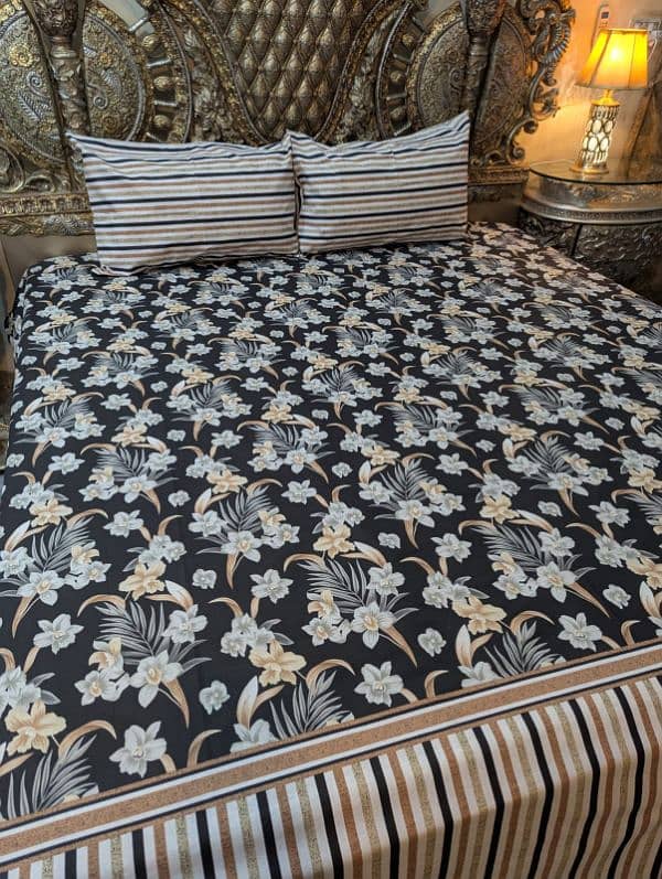 king size Pure Cotton Bedsheets 0