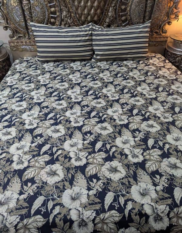 king size Pure Cotton Bedsheets 2