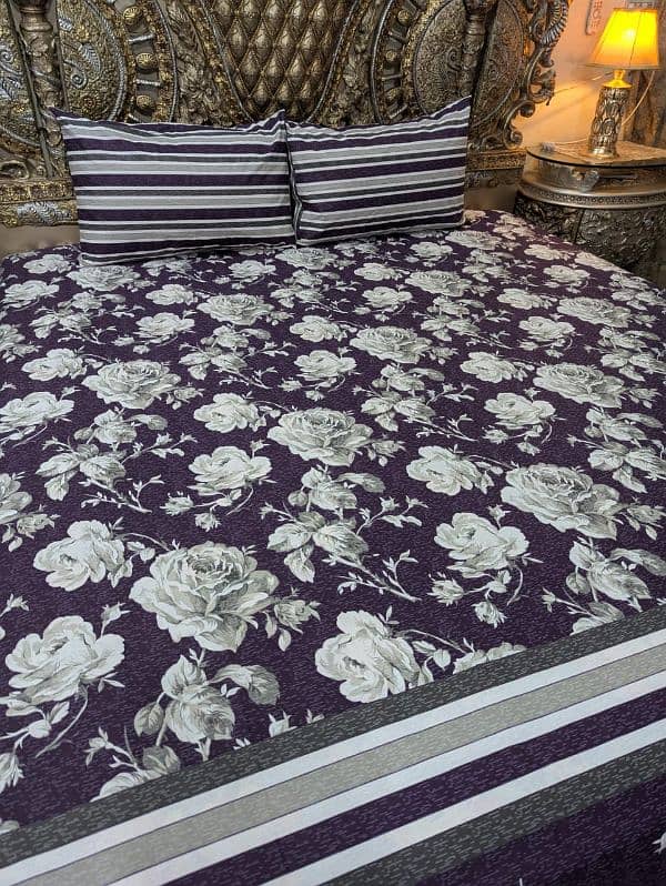 king size Pure Cotton Bedsheets 3