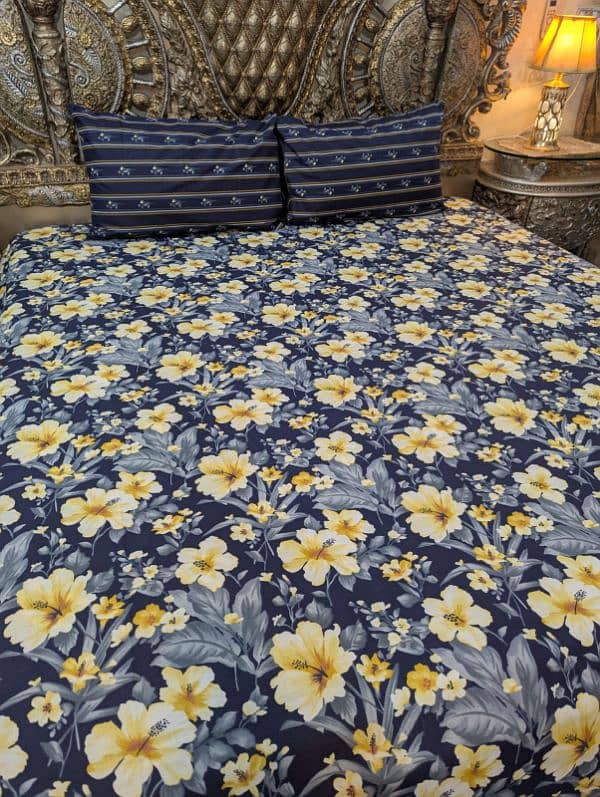 king size Pure Cotton Bedsheets 4
