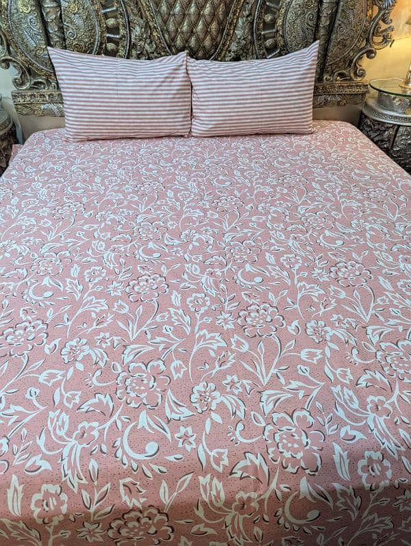 king size Pure Cotton Bedsheets 7